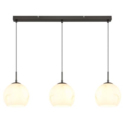 Globo - Lustru suspendat pe cablu 3xE27/60W/230V