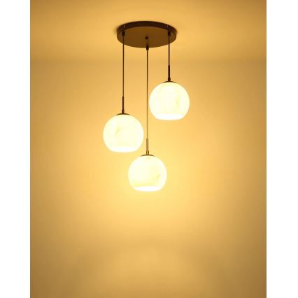 Globo - Lustră suspendată pe cablu 3xE27/60W/230V Ø 42,5 cm