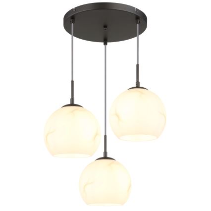 Globo - Lustră suspendată pe cablu 3xE27/60W/230V Ø 42,5 cm
