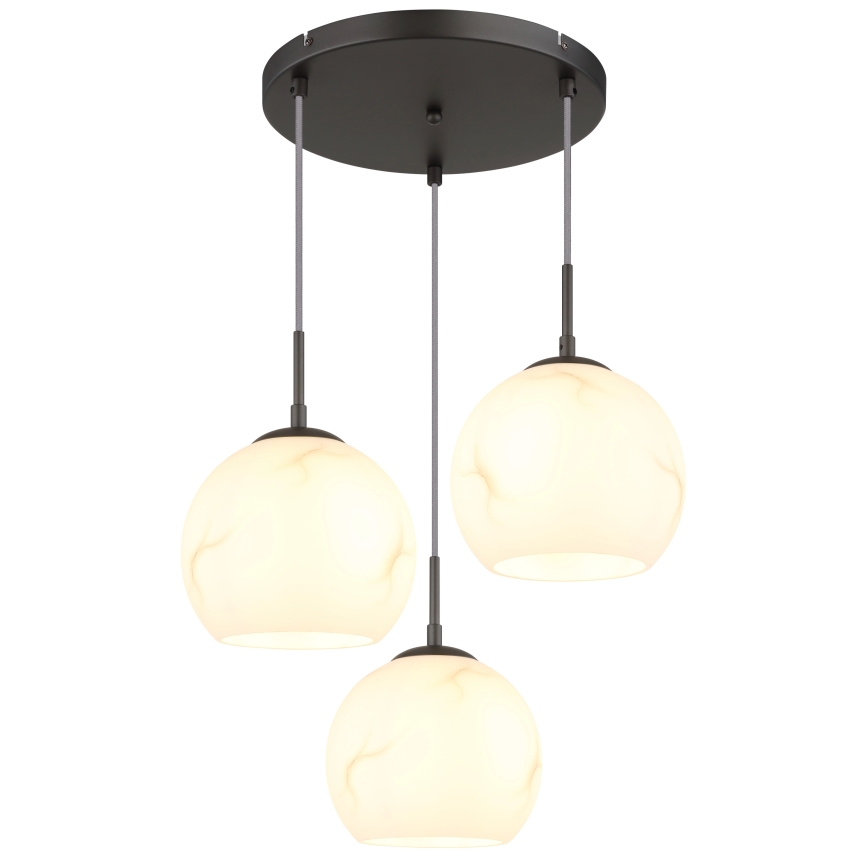 Globo - Lustră suspendată pe cablu 3xE27/60W/230V Ø 42,5 cm