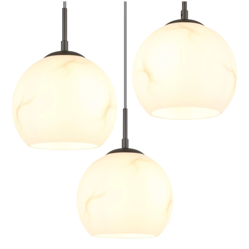 Globo - Lustră suspendată pe cablu 3xE27/60W/230V Ø 42,5 cm