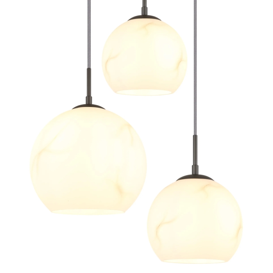 Globo - Candelabru suspendat pe cablu, 5x E27/60W/230V, diam. 75 cm