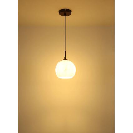 Globo - Lustră suspendată pe cablu 1xE27/60W/230V diam. 20 cm