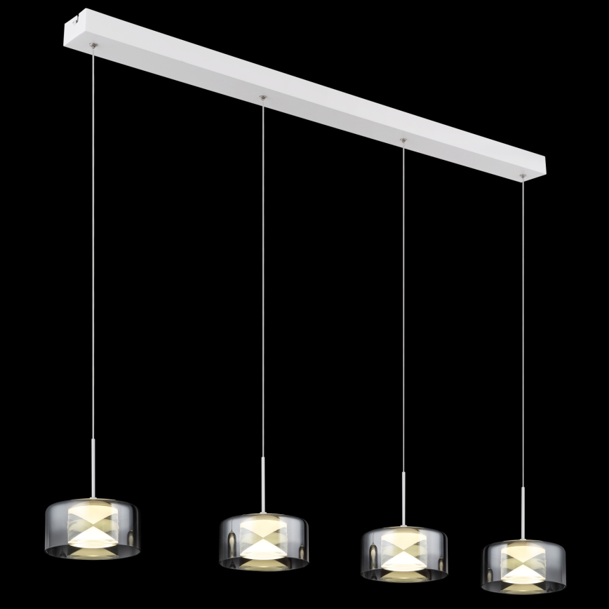Globo - Lustru LED suspendat pe cablu LED/24W/230V alb/fumuriu