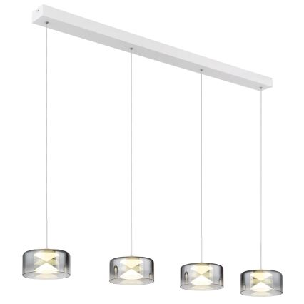 Globo - Lustru LED suspendat pe cablu LED/24W/230V alb/fumuriu