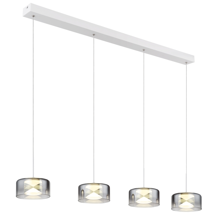 Globo - Lustru LED suspendat pe cablu LED/24W/230V alb/fumuriu