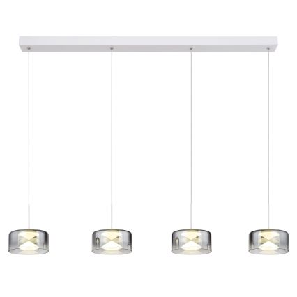Globo - Lustru LED suspendat pe cablu LED/24W/230V alb/fumuriu