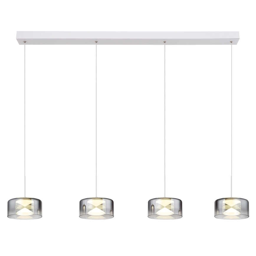 Globo - Lustru LED suspendat pe cablu LED/24W/230V alb/fumuriu