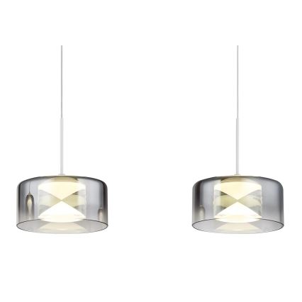 Globo - Lustru LED suspendat pe cablu LED/24W/230V alb/fumuriu