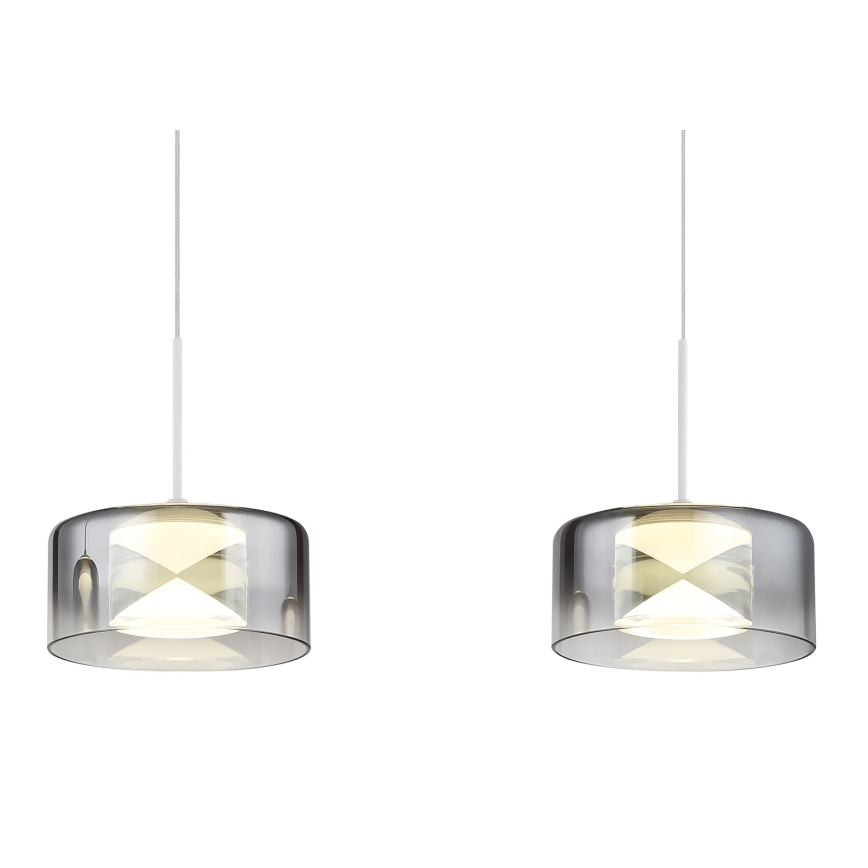Globo - Lustru LED suspendat pe cablu LED/24W/230V alb/fumuriu