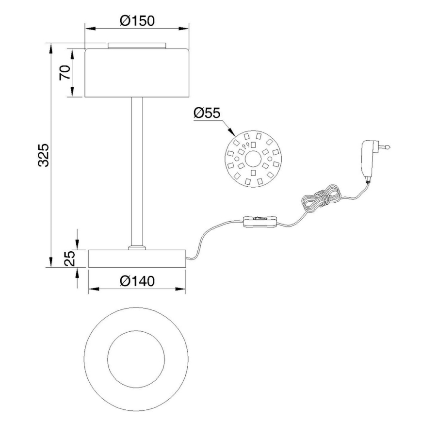 Globo - Lampă de birou LED/6W/230V