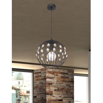 Globo - Pendul pe cablu, 1xE27/60W/230V, Ø 30 cm