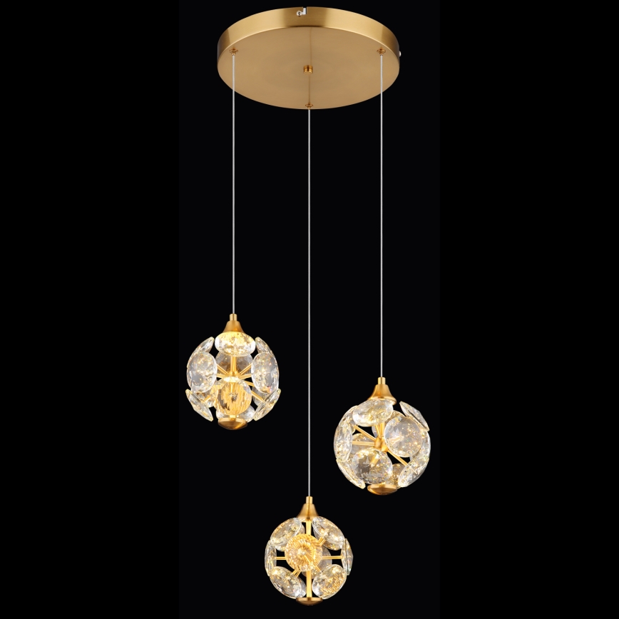 Globo - Lustră LED pe cablu LED/24W/230V 3000K aurie