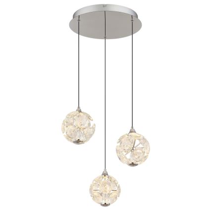 Globo - Candelabru LED suspendat pe cablu LED/24W/230V
