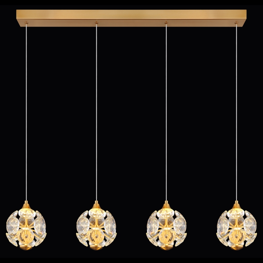 Globo - Lustru LED pe cablu LED/32W/230V 3000K auriu