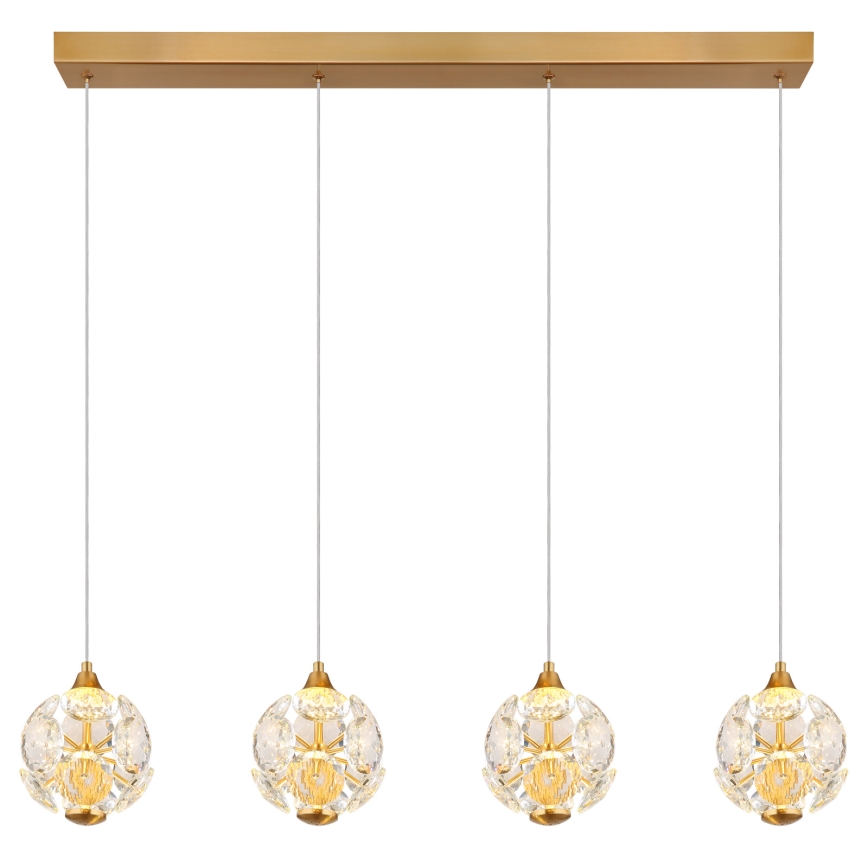 Globo - Lustru LED pe cablu LED/32W/230V 3000K auriu