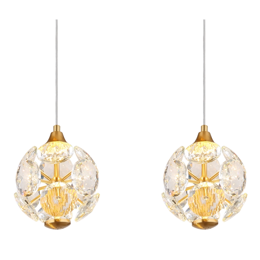 Globo - Lustru LED pe cablu LED/32W/230V 3000K auriu