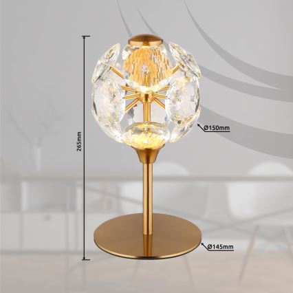 Globo - Lampă de masă LED/8W/230V 3000K aurie