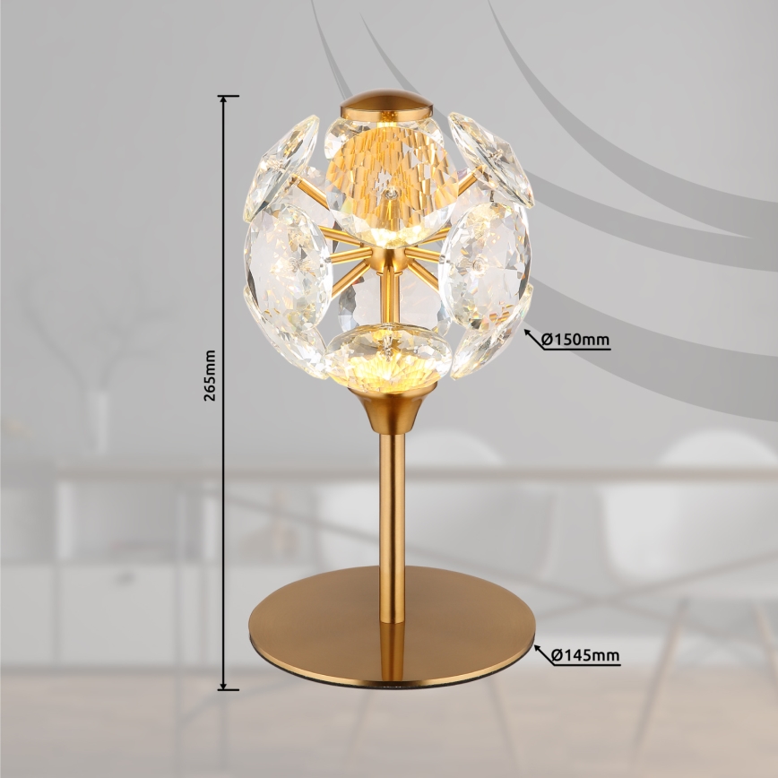 Globo - Lampă de masă LED/8W/230V 3000K aurie