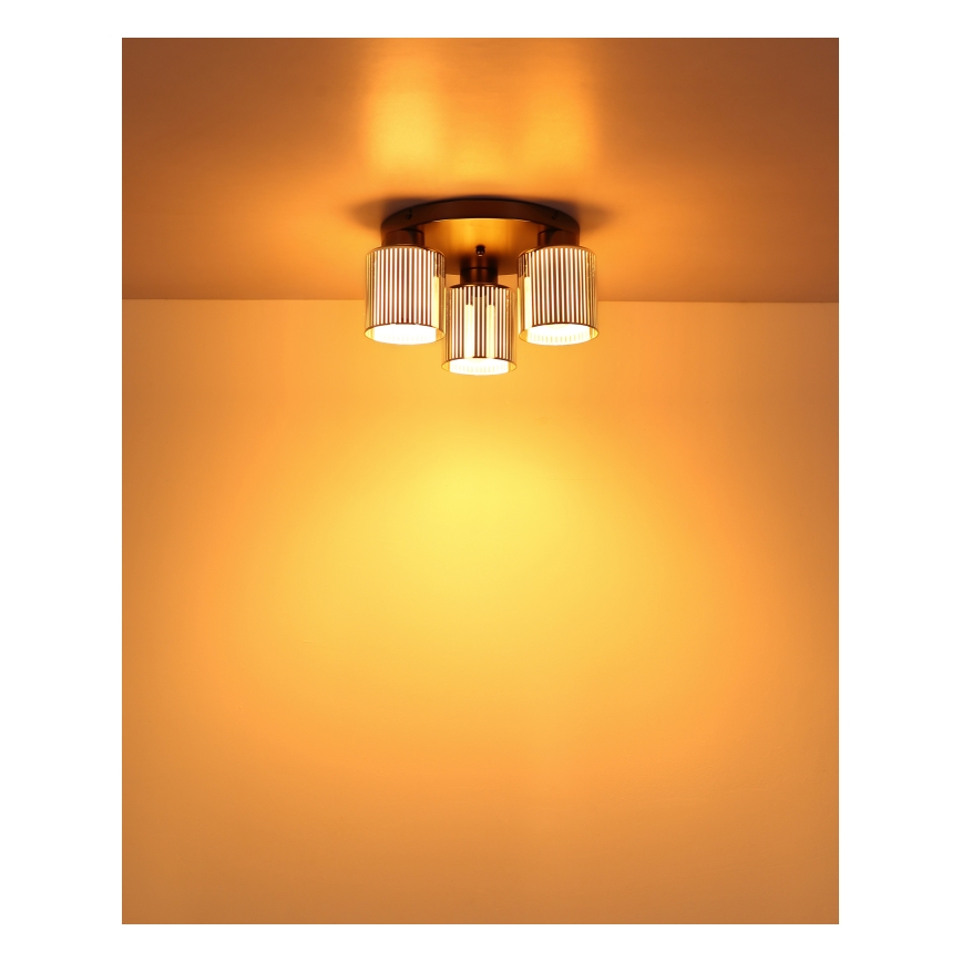 Globo - Plafonieră 3xE27/60W/230V crom lucios, Ø 34,5 cm