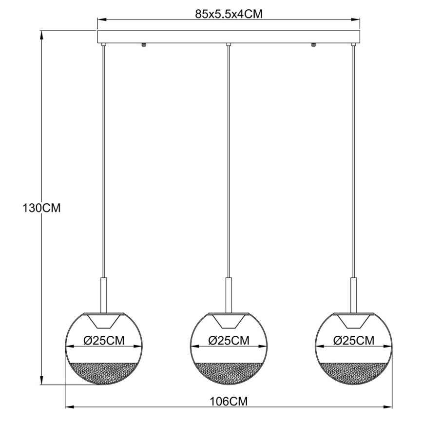 Globo - Lustră LED suspendată pe cablu LED/20W/230V