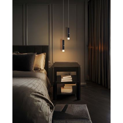 Globo - Lampă LED reîncărcabilă, tactilă și reglabilă 2-în-1 LED/2W/230/5V neagră