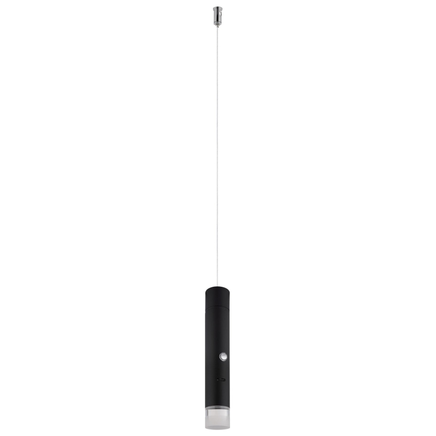 Globo - Lampă LED reîncărcabilă, tactilă și reglabilă 2-în-1 LED/2W/230/5V neagră