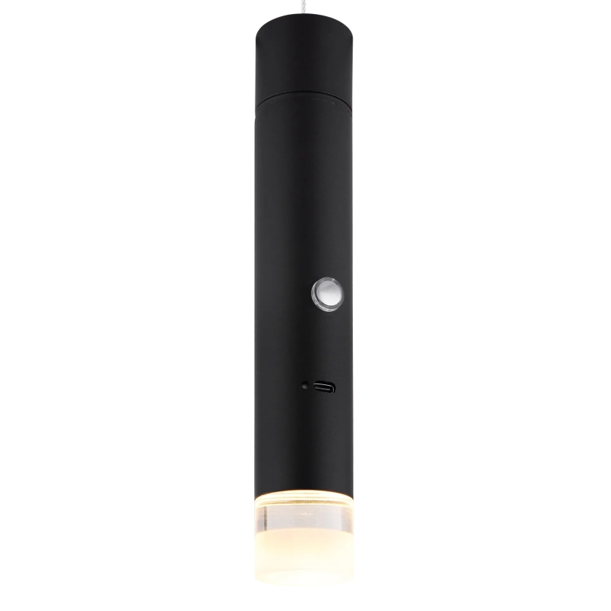 Globo - Lampă LED reîncărcabilă, tactilă și reglabilă 2-în-1 LED/2W/230/5V neagră