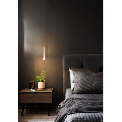 Globo - Lampă LED reîncărcabilă tactilă dimmabilă 2în1 LED/2W/230/5V crom mat