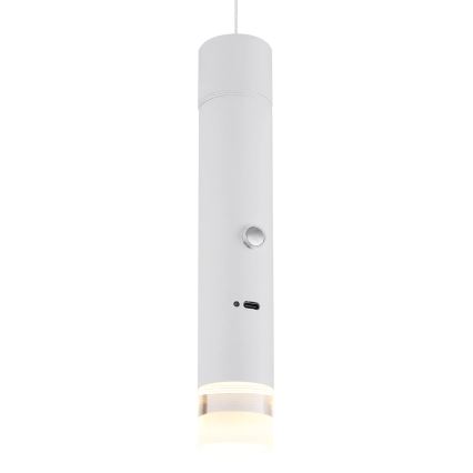 Globo - Lampă LED reîncărcabilă, tactilă și reglabilă 2-în-1, LED/2W/230/5V, albă