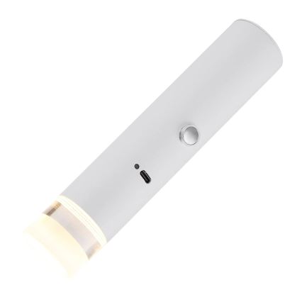 Globo - Lampă LED reîncărcabilă, tactilă și reglabilă 2-în-1, LED/2W/230/5V, albă