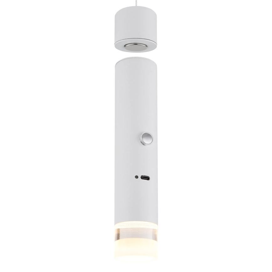 Globo - Lampă LED reîncărcabilă, tactilă și reglabilă 2-în-1, LED/2W/230/5V, albă