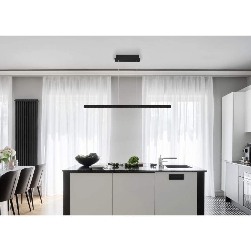 Globo - Lustră LED tactilă reglabilă pe cablu LED/43W/230V 4000K neagră