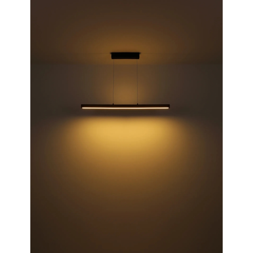Globo - Lustru LED cu reglare tactilă, suspendat pe cablu LED/24W/230V + LED/3W 3000K, maro