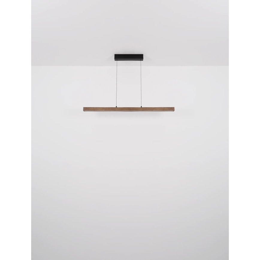 Globo - Lustru LED cu reglare tactilă, suspendat pe cablu LED/24W/230V + LED/3W 3000K, maro