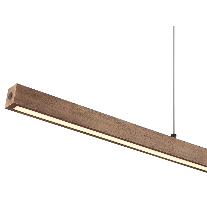 Globo - Lustru LED cu reglare tactilă, suspendat pe cablu LED/24W/230V + LED/3W 3000K, maro