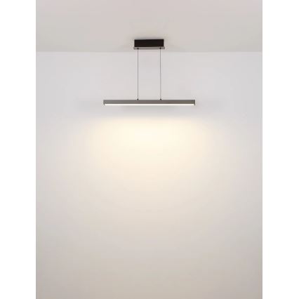 Globo - Lustră LED dimabilă cu control tactil, suspendată pe cablu, LED/39W/230V 2700/4000/6000K, gri