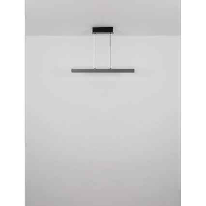Globo - Lustră LED dimabilă cu control tactil, suspendată pe cablu, LED/39W/230V 2700/4000/6000K, gri