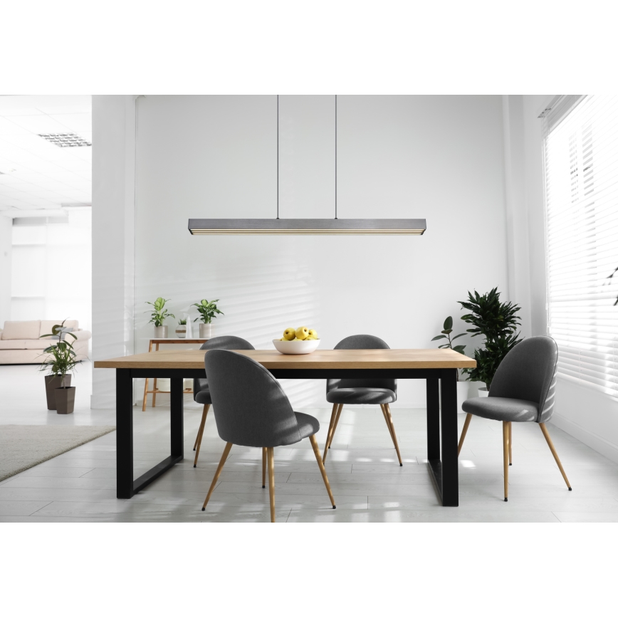 Globo - Lustru LED reglabil cu control tactil, suspendat pe cablu LED/39W/230V 2700/4000/6000K crom mat