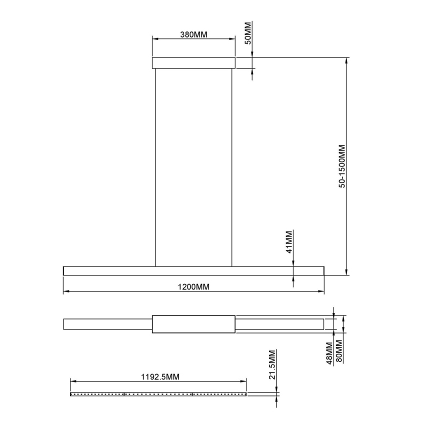 Globo - Lustru LED suspendat pe cablu LED/24W/230V 3000K