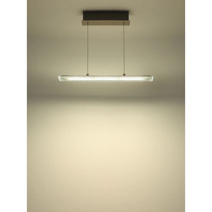 Globo - Lustră LED cu reglare tactilă a intensității, suspendată pe cablu LED/12W/230V 3000/4000/6500K