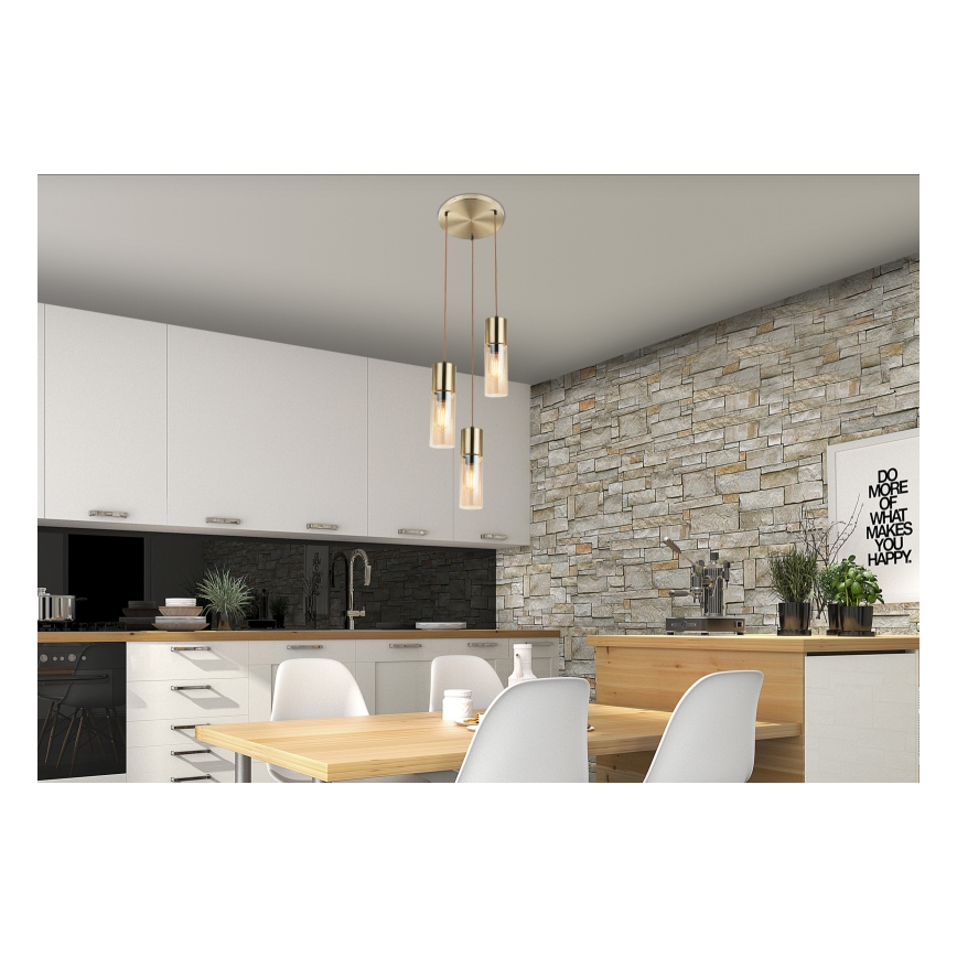 Globo - Lustră pe cablu 3xE27/25W/230V