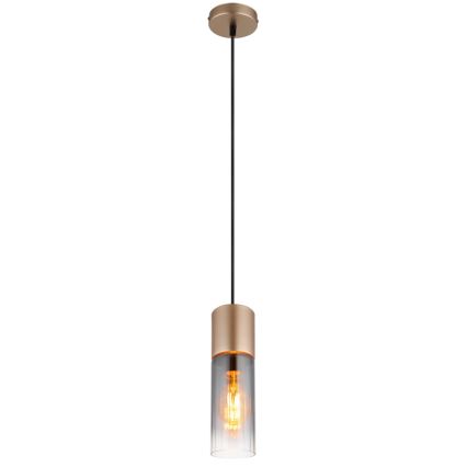 Globo - Pendul suspendat pe cablu 1xE27/25W/230V, culoare bronz, Ø 10,5 cm