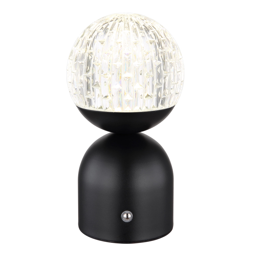 Globo - Lampă de birou LED tactilă reglabilă, LED/2,5W/3,7V, 2700/4000/6500K, 1800 mAh, USB, neagră