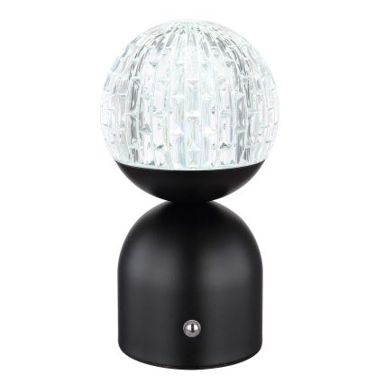 Globo - Lampă de birou LED tactilă reglabilă, LED/2,5W/3,7V, 2700/4000/6500K, 1800 mAh, USB, neagră