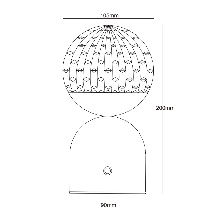 Globo - Lampă de birou LED tactilă reglabilă, LED/2,5W/3,7V, 2700/4000/6500K, 1800 mAh, USB, neagră
