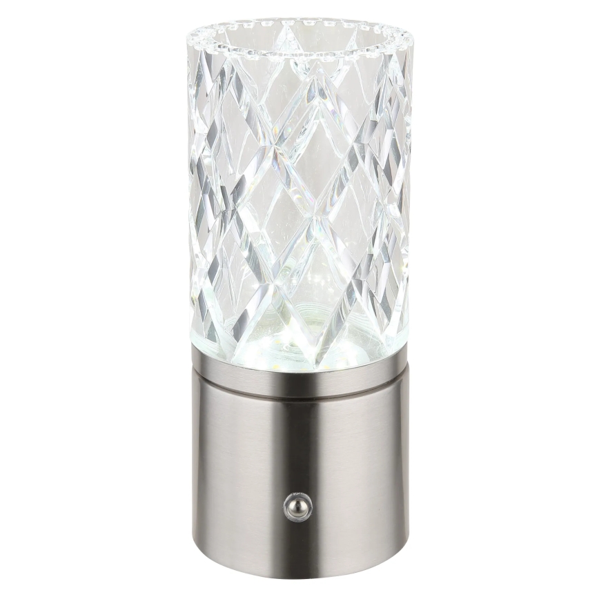 Globo - Lampă de birou LED tactilă reglabilă, LED/2,5W/3,7V 2700K/4000K/6500K 1800 mAh USB crom mat