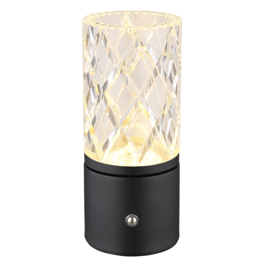 Globo - Lampă de birou LED tactilă reglabilă, LED/2,5W/3,7V 2700K/4000K/6500K 1800 mAh USB, neagră