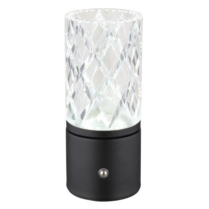 Globo - Lampă de birou LED tactilă reglabilă, LED/2,5W/3,7V 2700K/4000K/6500K 1800 mAh USB, neagră