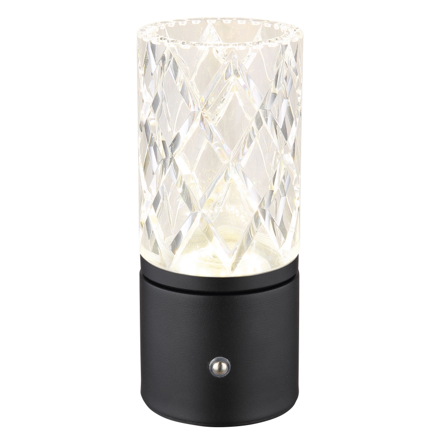 Globo - Lampă de birou LED tactilă reglabilă, LED/2,5W/3,7V 2700K/4000K/6500K 1800 mAh USB, neagră